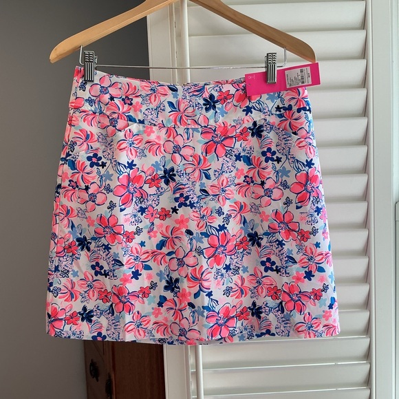 Lilly Pulitzer Pants - Lilly Pulitzer Pink and Blue Floral Skort